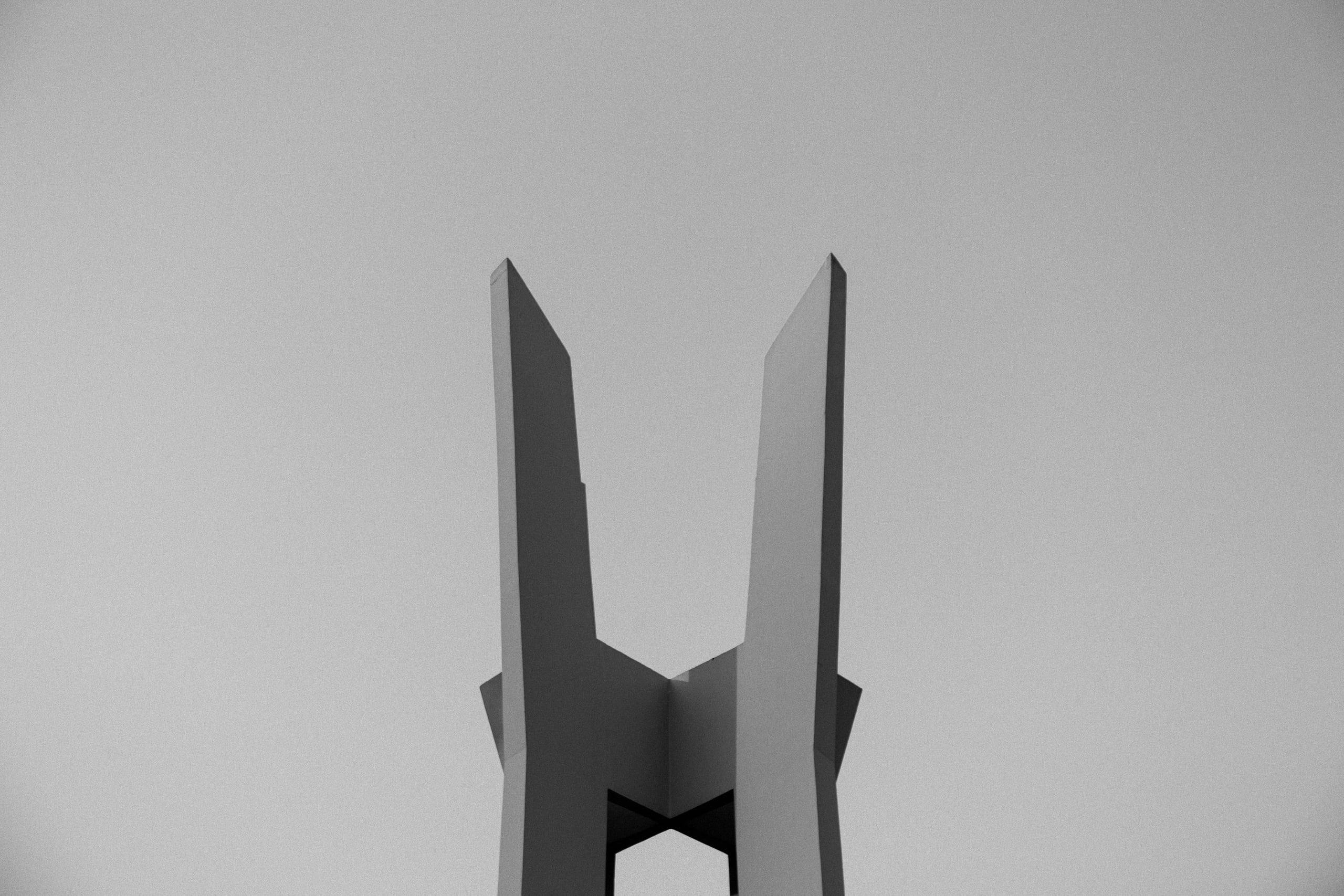 Black and white architectural noir